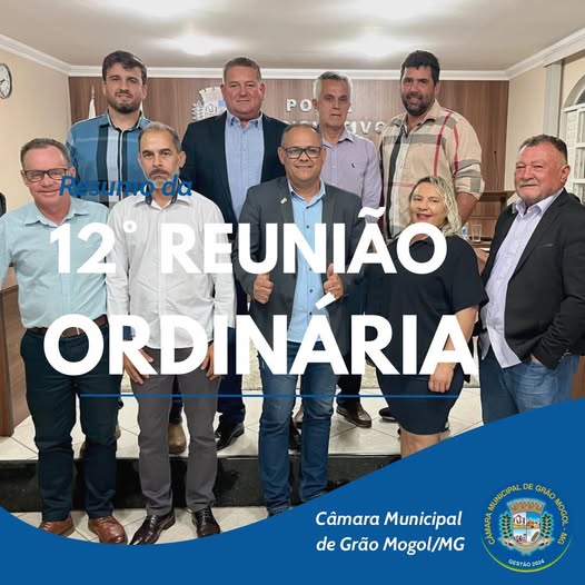 12ª Reunião Ordinária
