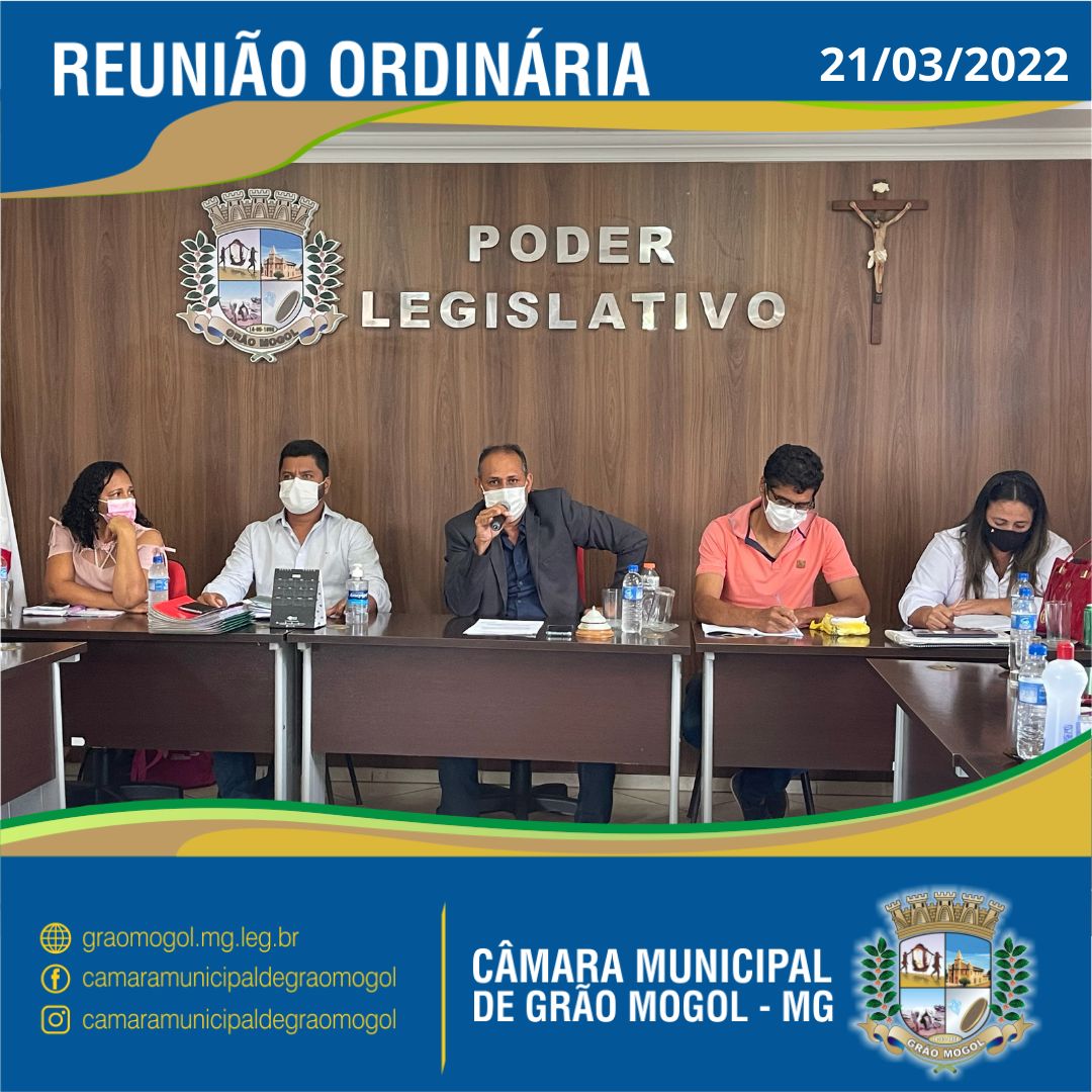 REUNIÃO ORDINÁRIA DO DIA 21/03/2022